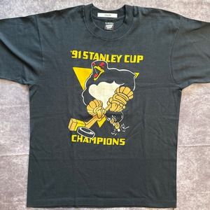 Vintage 1991 Stanley Cup Champions Single Stitch T-Shirt